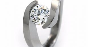 titanium engagement rings stella - solitaire titanium engagement ring - titanium rings akwpktv