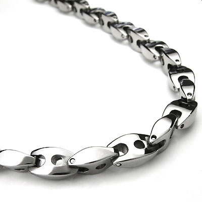 titanium necklace titanium menu0027s 7mm link necklace chain dqcmihf