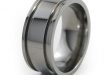 titanium wedding rings abyss - mens titanium ring - titanium rings dlqkwzj