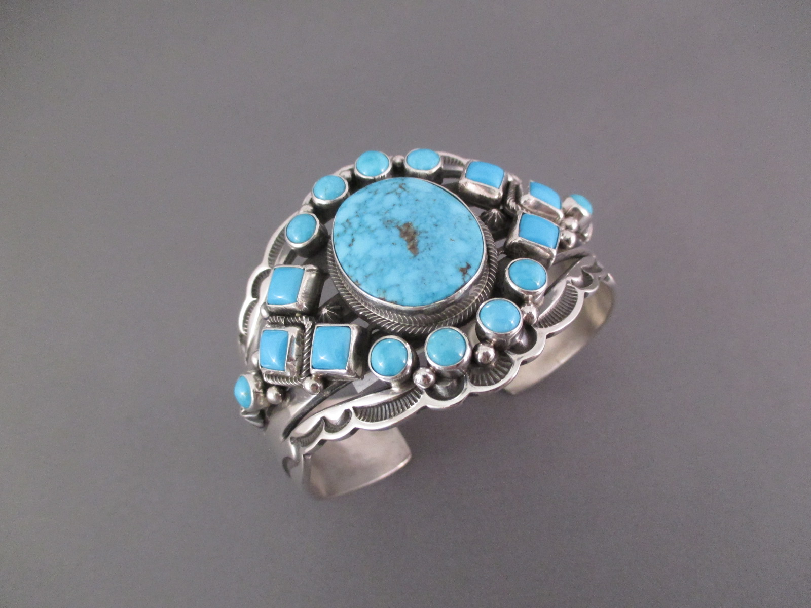 turquoise bracelet sterling silver cuff bracelet with kingman turquoise u0026 sleeping beauty  turquoise by navajo jewelry xhxyfly