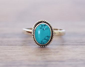 turquoise rings turquoise ring, silver ring, 92.5 solid sterling silver ring, natural  turquoise silver ring pwtatpu