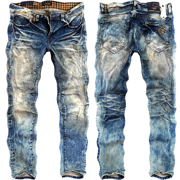 vintage jeans digreen 9099 vintage processing denim pants mens ☆ straight slim jeans jeans  bleach, mtwjhio