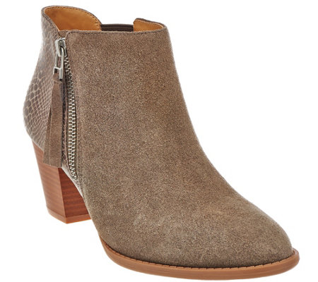vionic orthotic suede ankle boots - anne uonrbfz