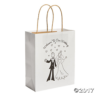 wedding bags happy couple kraft paper wedding gift bags hkkahfx