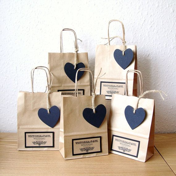 wedding bags wedding favour bags small with black heart tag by shintashop, £1.80 iavbapt