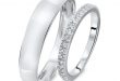 wedding band sets 1/4 carat t.w. round cut diamond his and hers wedding band set 14k white ohsfepe