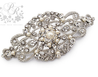 wedding brooches wedding brooch swarovski pearl rhinestone brooch bridal brooch wedding  accessory bridal accessory bridal jewelry uvusbit