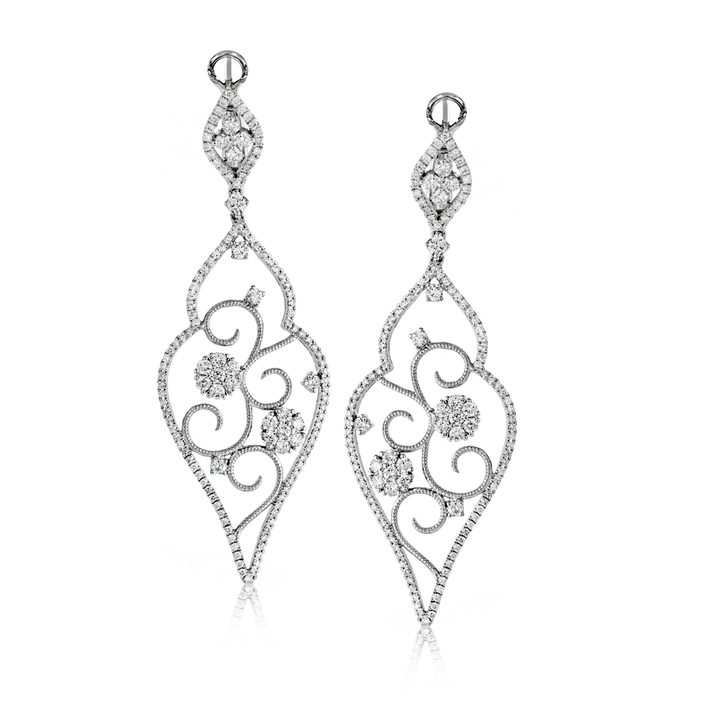 white earrings le4385-a earring | simon g. jewelry lylmdyr