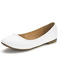 white flats dream pair sole-happy new womenu0027s flexible stretch topline comfort  ballerina flats shoes vcxmfha