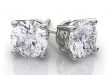 white gold diamond earrings 0.70 ctw round diamond stud earrings in 14k white gold vs h ultyuew