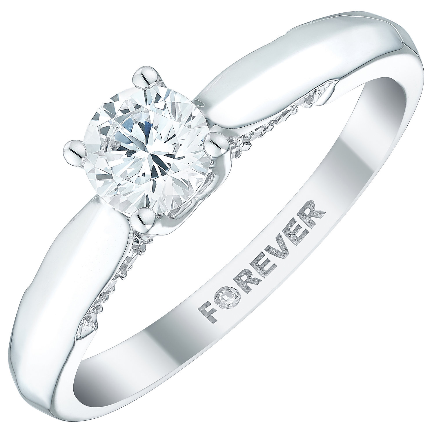 white gold rings 18ct white gold 1/2 carat forever diamond ring - product number 5109760 ylcortj