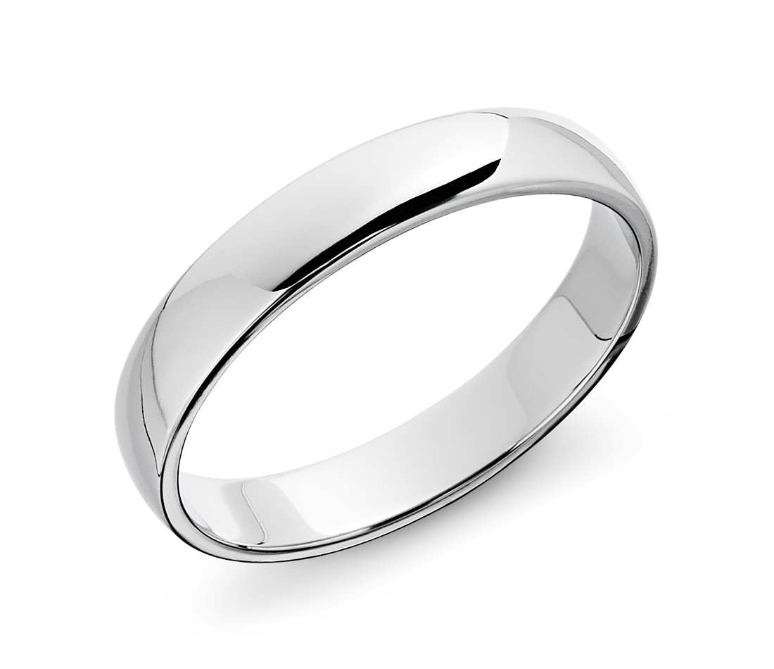 white gold rings classic wedding ring in 14k white gold (5mm) ewsjfee