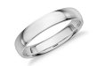 white gold wedding bands mid-weight comfort fit wedding band in 14k white gold (4mm) yofqglc