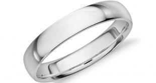 white gold wedding bands mid-weight comfort fit wedding band in 14k white gold (4mm) yofqglc