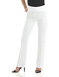 white pants for women rekucci womenu0027s ease in to comfort boot cut pant gkbudnl