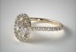 yellow gold engagement rings pave halo diamond engagement ring (oval center) | 14k yellow gold | 17307y14 ezlpusu