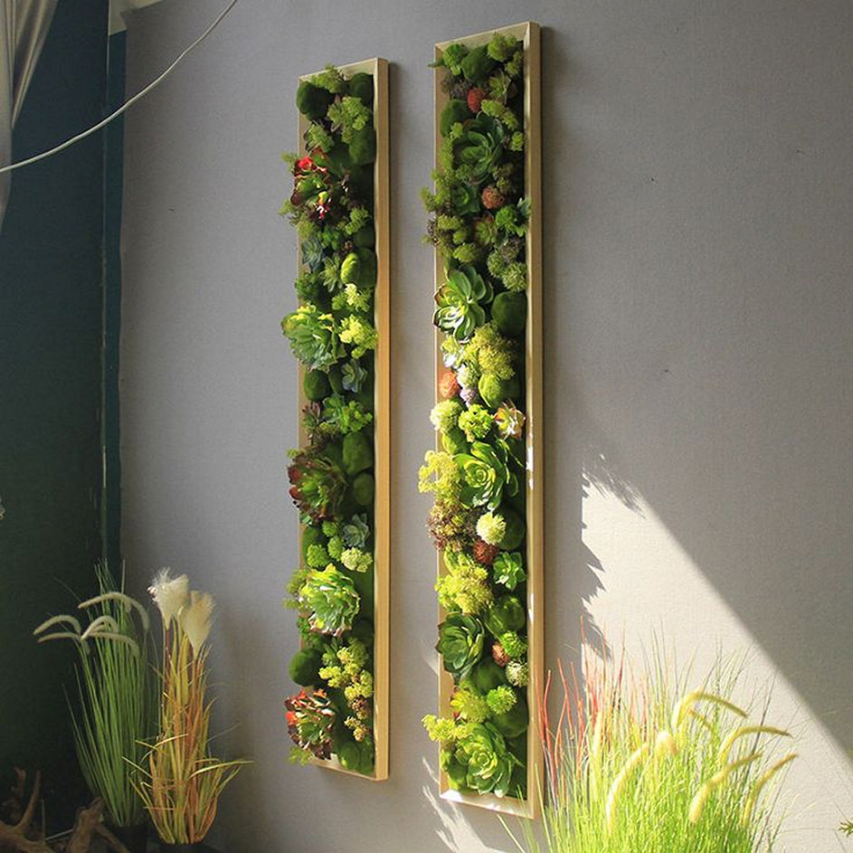Charming vertical succulent garden wall ideas for growing succulents 2