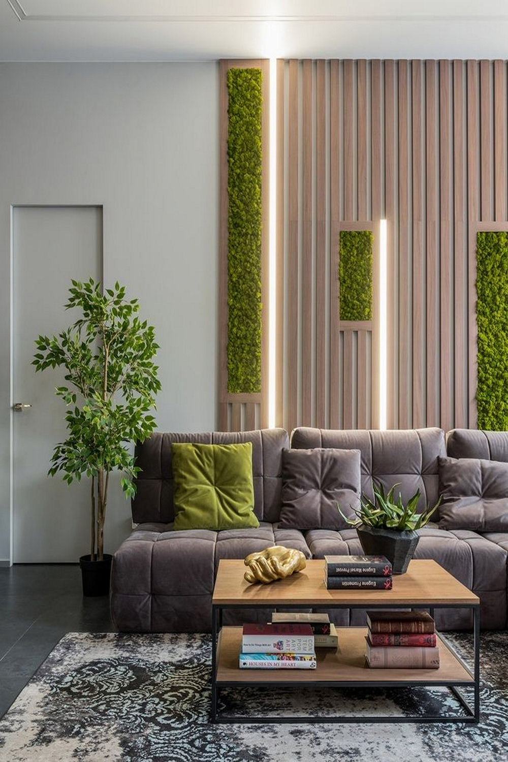 Beautiful natural green wall design ideas 1