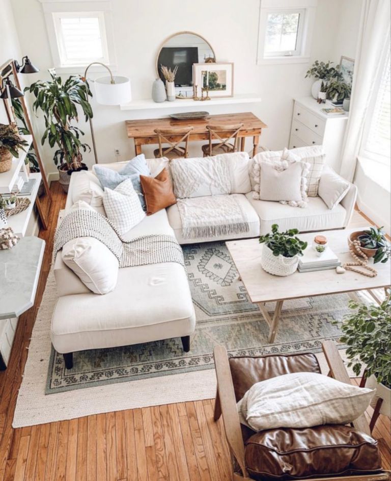 Beautiful Moroccan Modern Boho Living Room Decor Ideas 23