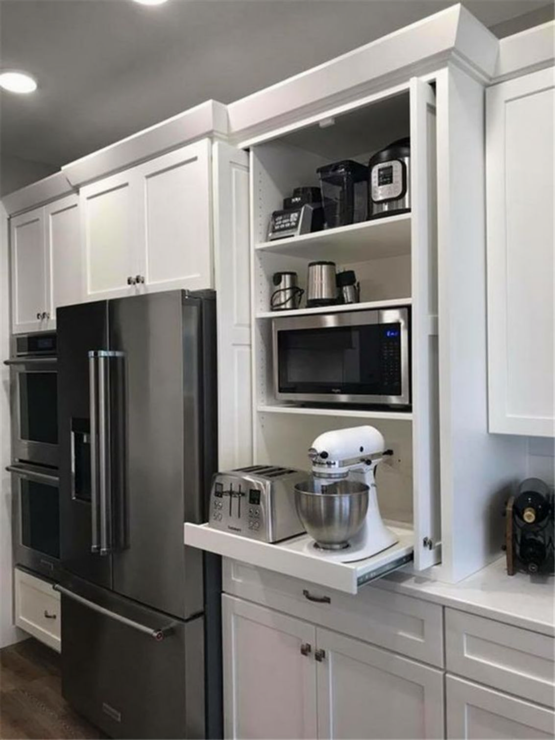 Make a small kitchen even bigger by maximizing the hidden cabinets and drawers 1