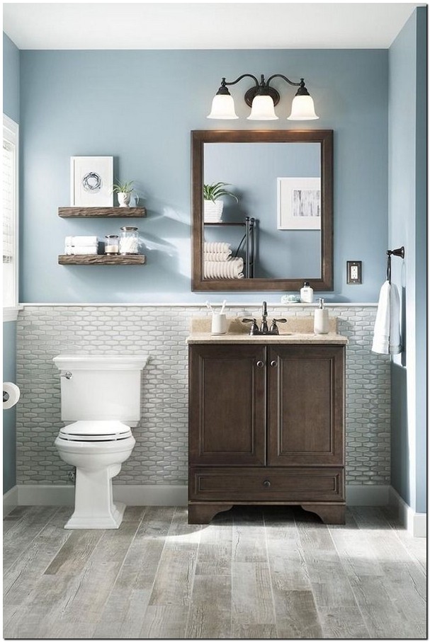 30 beautiful bathroom decorating ideas with blue colors 9