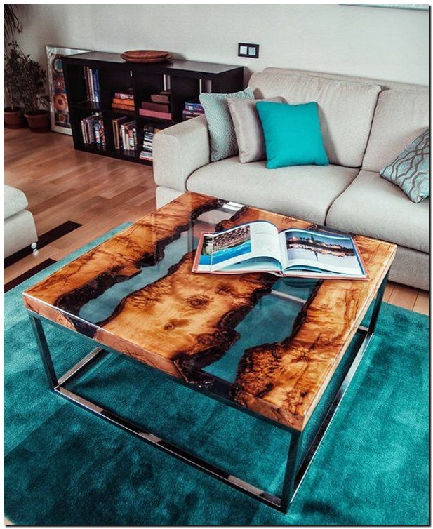 30 stunning resin furniture table ideas for your home