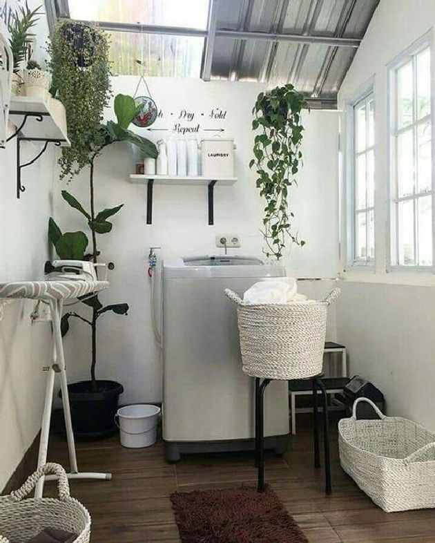 32 inexpensive design ideas for small laundry rooms for a fresh look 27