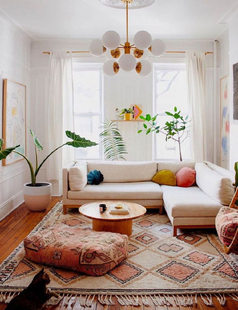 The bohemian living room perfectly receives warmth and goodness 17