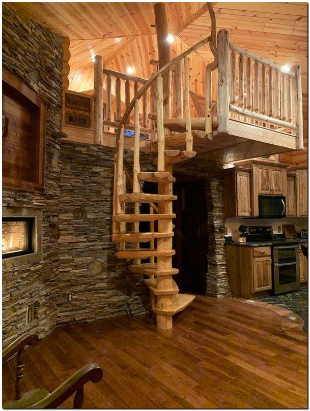 35 Wonderful Rustic Staircase Design Ideas That You Should See