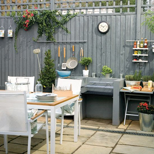 Modern outdoor garden kitchen 40
