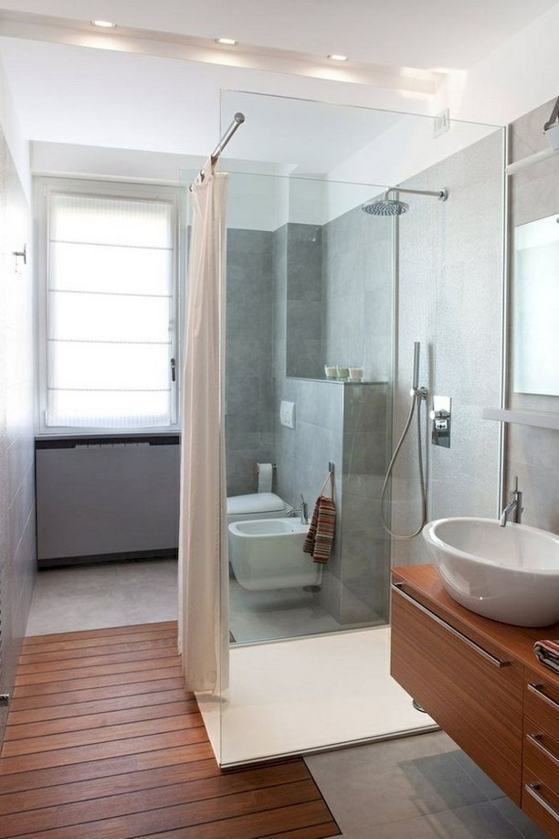 50 Popular Farmhouse Bathroom Shower Decor Ideas and Remodeling 17