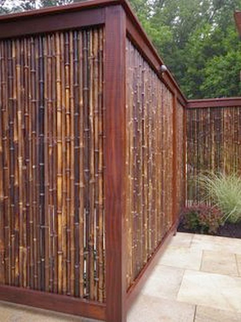 55 amazing bamboo garden fence design to decorate your garden 1