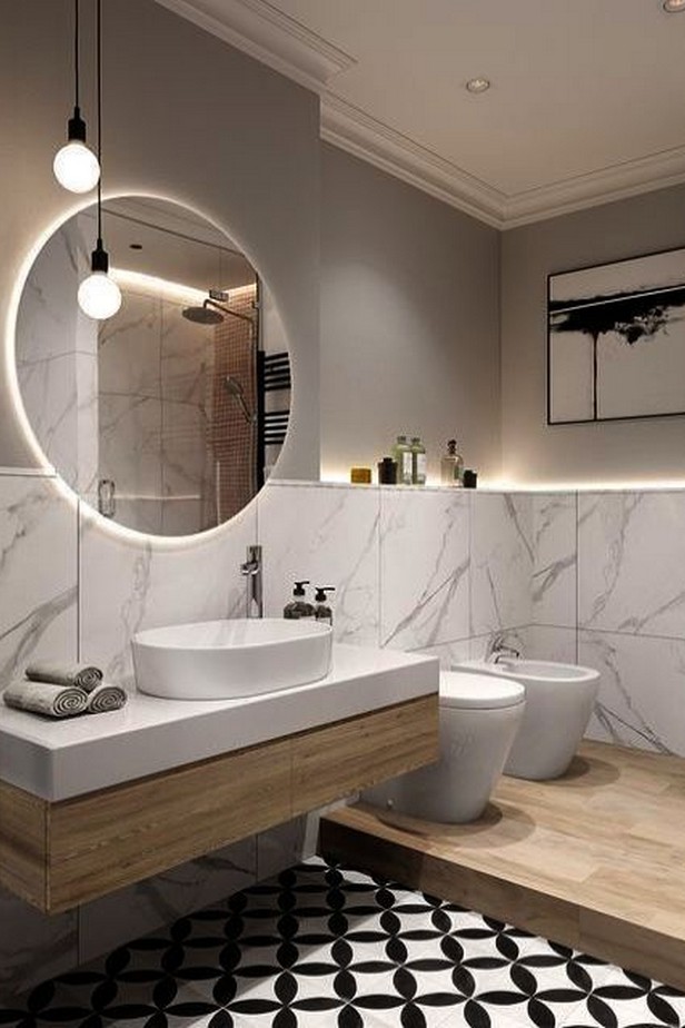 55 modern bathroom lighting ideas for all interior designs 6