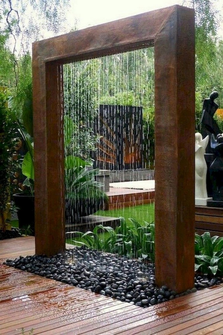 60 calming ideas for garden design with a waterfall in the backyard 60