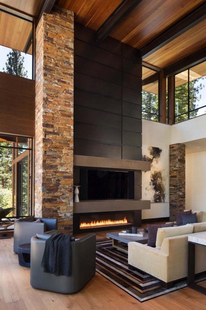 65 modern, cozy living ideas in the mountains 48