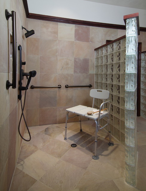 Accessible Bathroom Remodel - American Traditional - Bathroom .