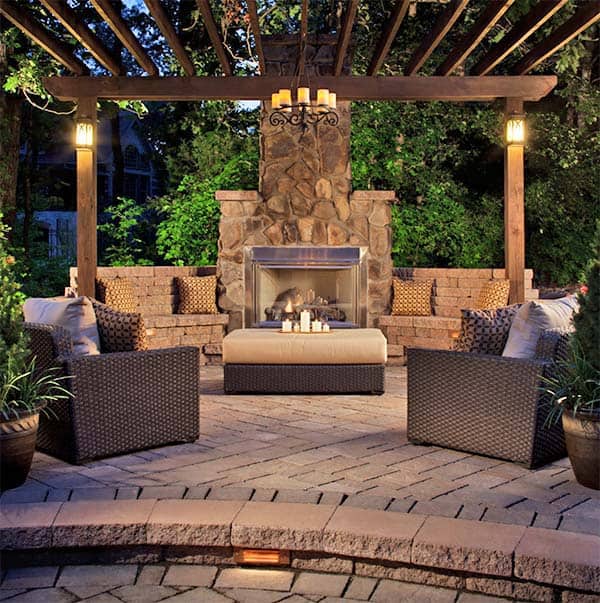 53 Most amazing outdoor fireplace designs ev