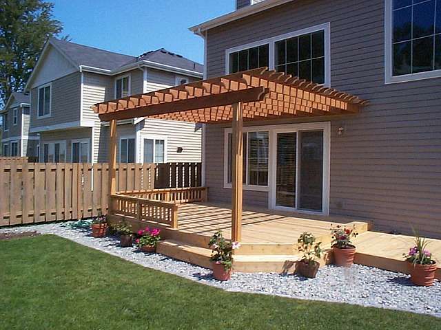 Deck/Pergola | Small backyard decks, Decks backyard, Pergola pat