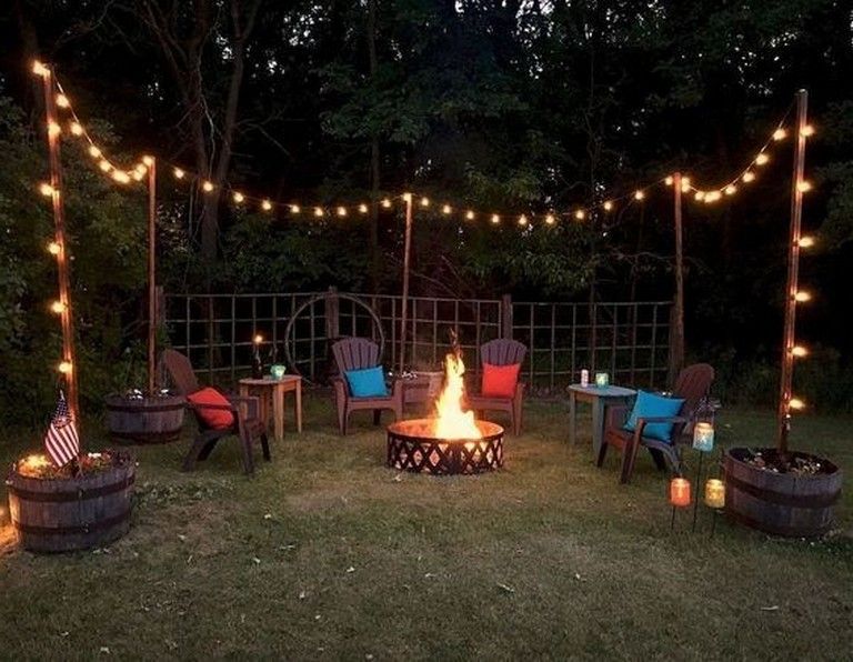 26+ Awesome DIY Fire Pit Plans Ideas With Lighting in Frontyard .