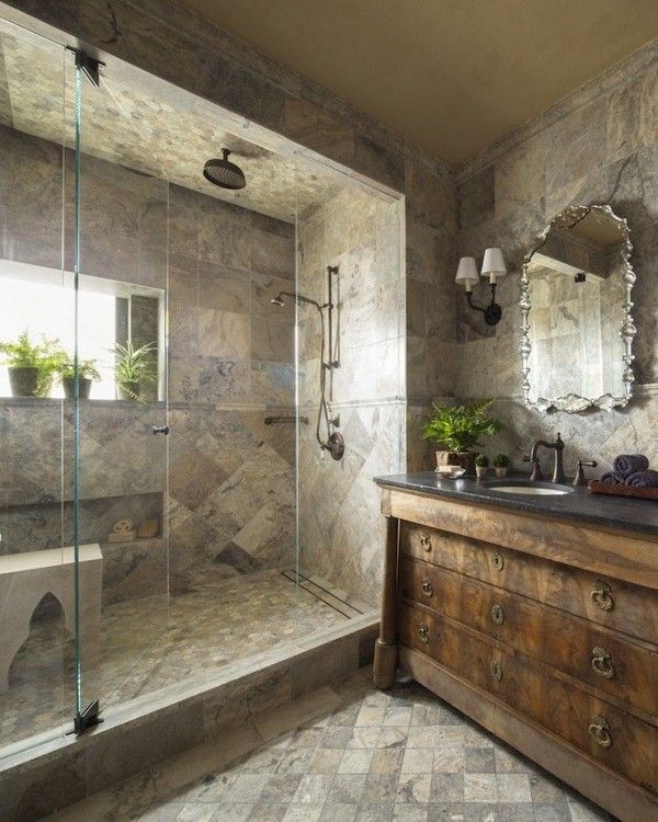 30+ Awesome Modern Rustic Bathroom Decor Ideas - The Urban .