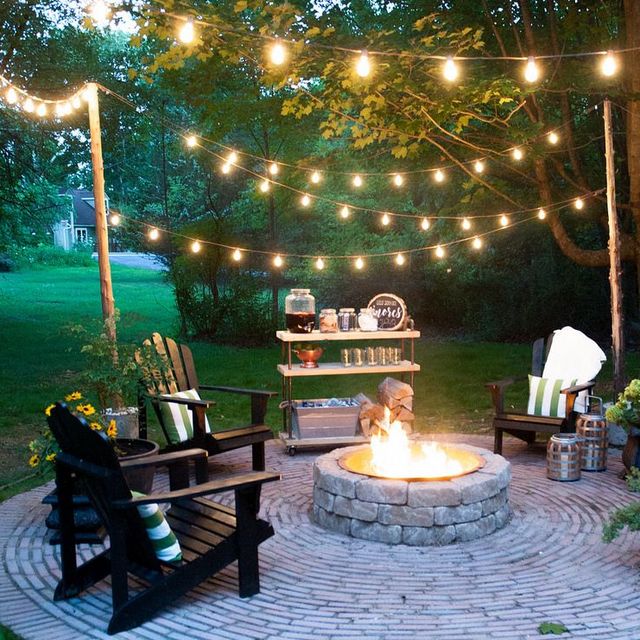 Backyard Patio with Outdoor String Lights
Ideas