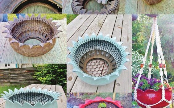 ▷Do It Yourself: 15 Beautiful Garden Decoration Ideas With Tir