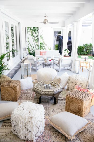 Moroccan Boho Chic Inspired Baby Shower | Boho style furniture .
