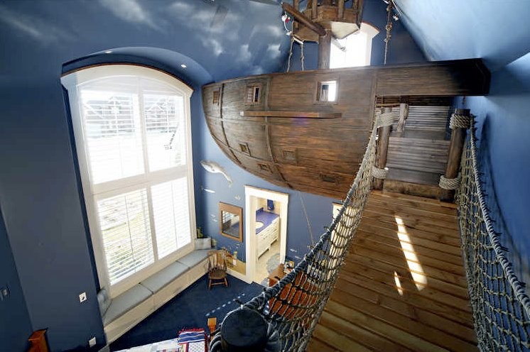 Pirate Ship Room & Other Fun Things - Eclectic - Kids .