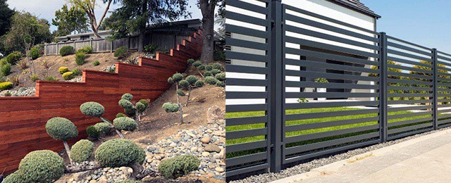 Top 60 Best Modern Fence Ideas - Contemporary Outdoor Desig