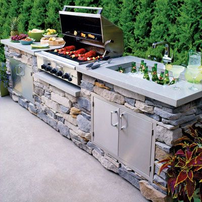 10 Smart Ideas for Outdoor Kitchens and Dining | Outdoor kitchen .