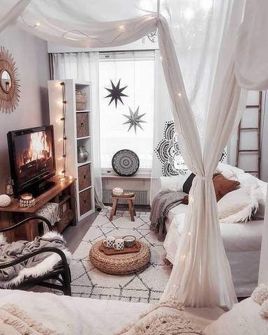 The base of a lot of boho bedrooms decoration is the curtains. It .