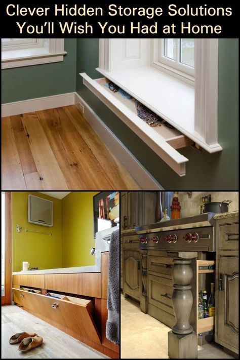 These Brilliant Hidden Storage Ideas Will Make You Wish You Have .