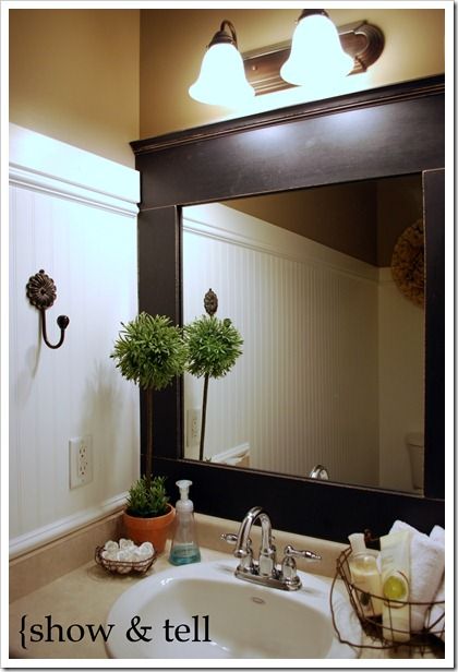 framed mirror tutorial} | Sweet Pickins Furniture | Home, Home .