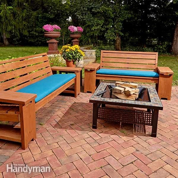 Perfect Patio Combo: Wooden Bench Plans With Built-in End Table (DI